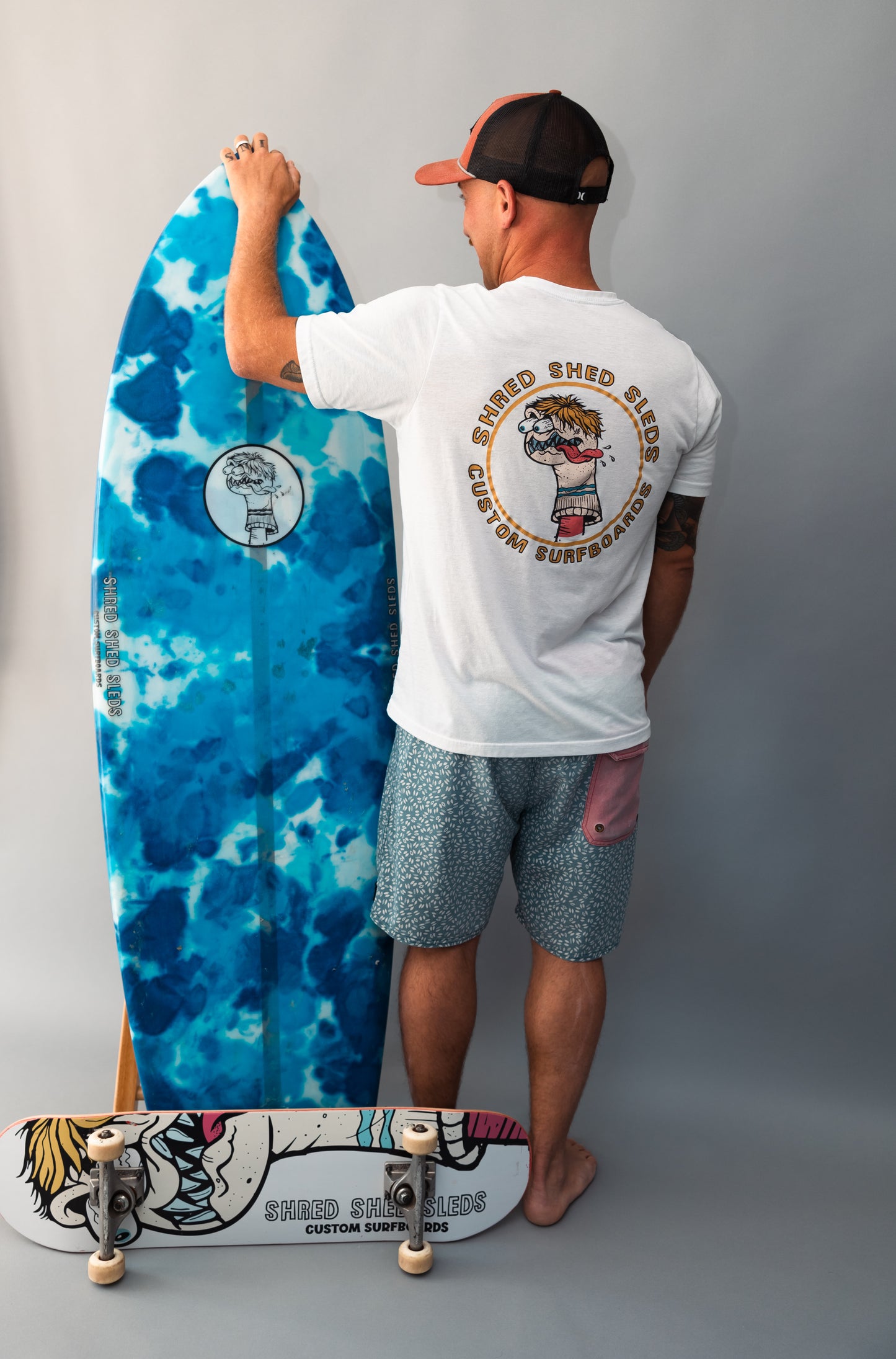 White Full Color Sock Puppet Tee